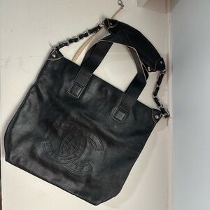 Chanel 3 strap Lambskin CC XL Motocross Jumbo Shoulder Bag